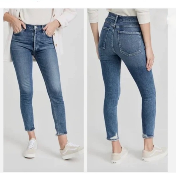 Agolde Nico High Rise Slim Jeans, Size 28, Style #A093E-1256 - Picture 1 of 9